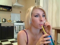 Spicy Blonde Pussy Does Anus Rubber Toy