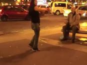 Slut Strips Off In The Street & Gives Everyone A Free Show