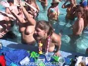 Naughty Hotties Dance And Gets Nude In A Spring Break Party By The Beach