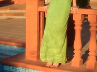 Hot Hippie Girl Is Undressing Off Just For You