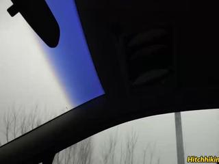 Vicky Love Hitchhiking And Getting The Drives Cock Later