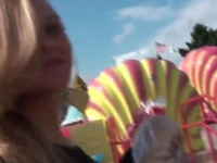 Spicy Dark Haired Girl Has  Cute Inside Middle Of The Park