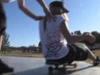 Sporty Girl Toys Basketball Topless Inside Public