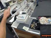 Latina Stewardess Sucks Off And Banged At The Pawnshop