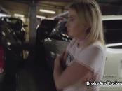 Fucking Blonde At Truck Parking Lot